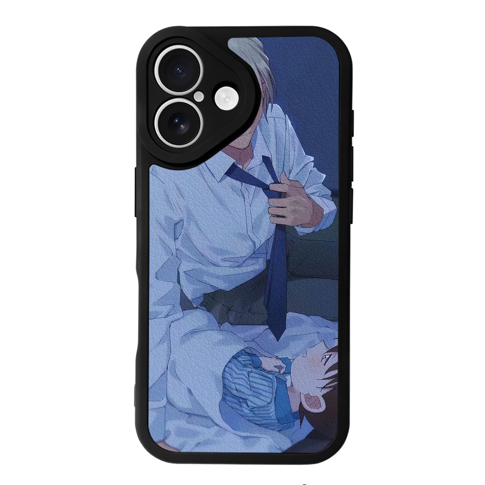 （画像用） 名探偵コナン Detective Conan 【iPhone 16シリーズ対応】シリコンスマホケース（レザー調） 材質：シリコン